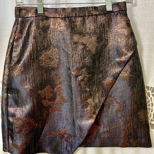 H&M Metallic Mini Skirt